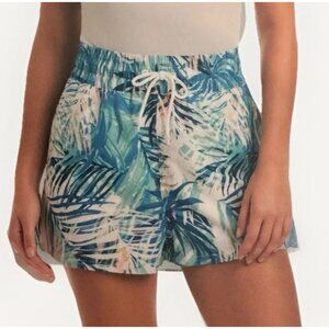 Ocean Pacific OP Shorts Tropical  Women’s Size L Zip Pockets Water Resistance